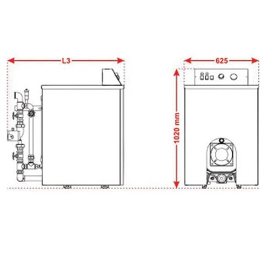 قیمت پکيج زمینی دوگانه سوز بدون مبدل شوفاژکار آذرخش AS300-7