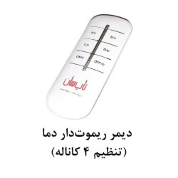 رادیاتور برقی شیشه ای تاپ سان مدل D-902 سایز 50×90