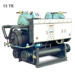 چیلر تراکمی آبی 15 تن تبرید سارآفرین مدل 2ACHW15+ قیمت