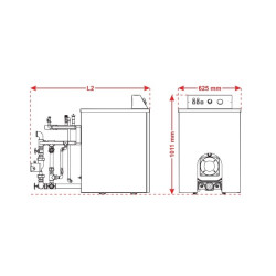 پکيج زمینی دوگانه سوز مبدل دار شوفاژکار آذرخش AS300-7 + قیمت