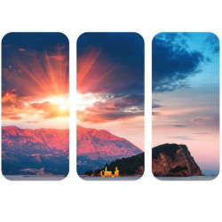 رادیاتور برقی شیشه ای چند تکه تاپ سان مدل D-914