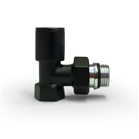 شیر رادیاتور مشکی گرد دکوراتیو HTM