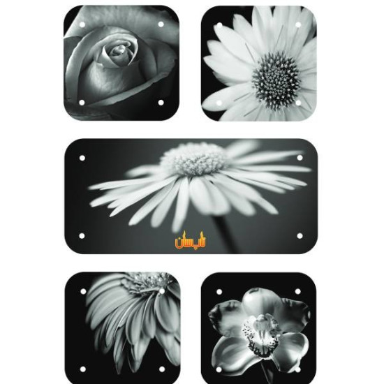 خریدرادیاتور برقی شیشه ای چند تکه تاپ سان مدل D-918 چیدمان 6