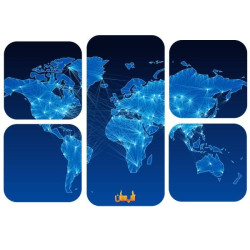 خریدرادیاتور برقی شیشه ای چند تکه تاپ سان مدل D-918 چیدمان 6