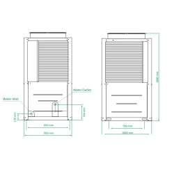 چیلر مدولار گرین 8.5 تن تبرید مدل GACCH30P3T1