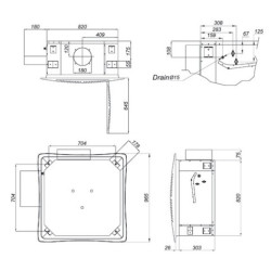 فن کویل کاستی چهار طرفه تهویه سری اوشان مدل CFN-800 + قیمت فن کویل کاستی چهار طرفه تهویه سری اوشان مدل CFN-800 + قیمت