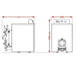 قیمت پکيج زمینی دوگانه سوز بدون مبدل شوفاژکار آذرخش AS300-9