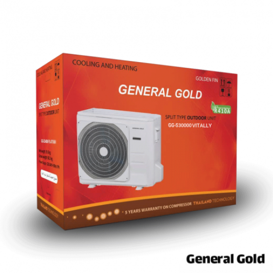 کولر گازی جنرال گلد ۳۰۰۰۰ ویتالی، گاز R410a مدل GG-MS30 VITALLY